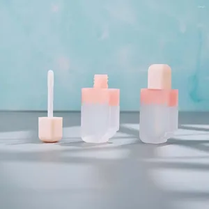 Storage Bottles Lip Glaze Packaging Material Pink Tube DIY Gloss Container Bottle Makeup Supplies 5ML