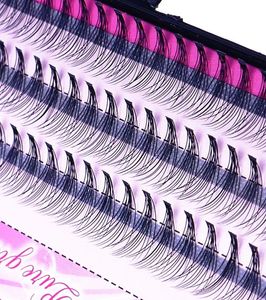 60 pezzi Innesto professionale falsi ciglia finte Fashion Girls Grain Makeup Individual Cluster Lashes Oyelashes Extension8492286
