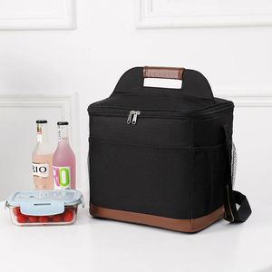 Heat Preservation Lunch Shoulder Bags Thickened Outdoor Oxford Bento Bag Warm Cold Large Capacity Portable Lunch Picnic Handbags 240420