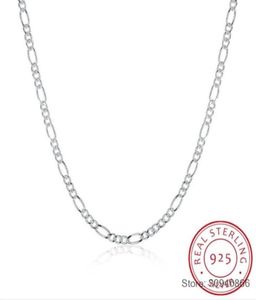 2021 SMTCAT 925 Sterling Silver 2mm Figaro Chains Necklace Fine Jewelry R Chain Halsband 16 24 249U4956391