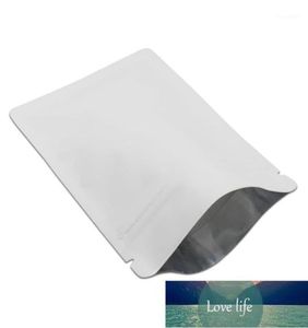 100pcs Matte White Grade Aluminium Foil Bags Package Sacos de zíper selvagem para o casamento de casamentos de Natal Cozinha de cozinha11127696