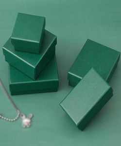 Gift Wrap Creative Box Dark Green Packaging Wedding Party Pendant Earrings Jewelry Birthday Romantic Surprise Supplies5445099