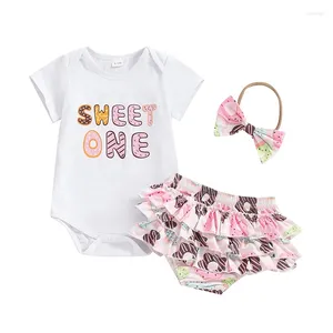 Kleidungssets Sommer -Kinder -Baby -Mädchen Geburtstag Outfit