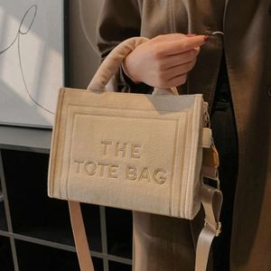 Female Square Tote Crossbody Bag Aesthetic Velour Elegant Letter Print Ladies Shoulder Bags Top Handle Womens Charisma Handbags