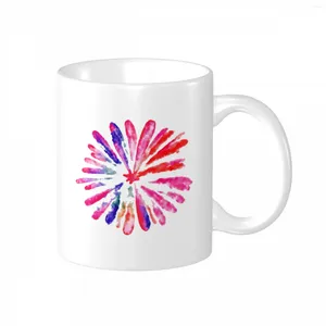 Tassen colourpersonalisierte Mugfireworks Custom Text PO Name Geschenk Kaffee lustige Tages Keramik