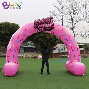 10m width (33ft) with blower advertising inflatable dount archway air blown cartoon food theme arches for event entrance decoration toys sport