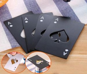 Bierflaschenöffner Poker spielen Karten Ace von Spades Bar Tool Soda Cap Opener Geschenkküche Gadgets Werkzeuge CCA11434A 120pcs5662836