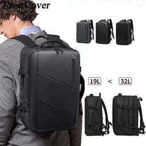 Backpack Rucksacks Men's Expandable 15.6 Inch Laptop Business Travel Bag With USB Charge Large Luggage Pack Mochila Male