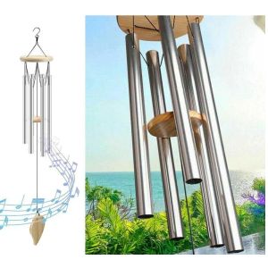 Decorations Wooden Retro Wind Chimes Metal Ornaments Outdoor Garden Decoration Gifts Home Creative Ornaments Hanging Wind Chimes