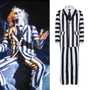 Infernal mage cosplay suit Beetle juice Adam movie Michael Keaton same suit cosplay suit