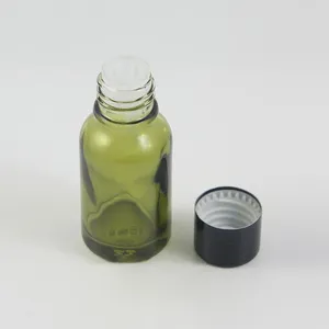 Storage Bottles Stock Skin Care Bottle 15ml Glass Essential Oil Packaging Olive Colour Spray