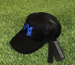 Najnowszy styl Trucker Hat Ball Caps luksusowe projektanci czapki mody ciężarówki z logo MA Wysokiej jakości haftowe litery 45599935