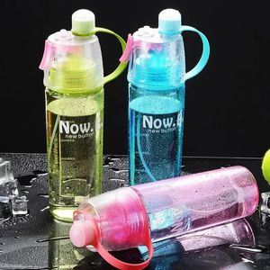 Creative Spray Water Bottle Portable Atomizing Bottle Outdoor Sports Gym Drinkware 240422