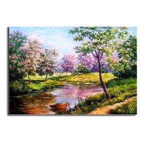 5D DIY Diamond Painting Cross Stitch Scenery Spring Tree Diamond ricamo a diamante pieno Diamond Mosaic Craftlework4113956