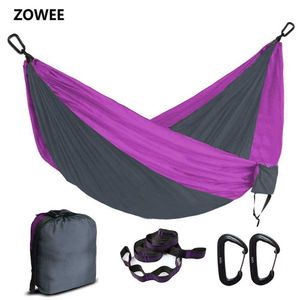 Hammocks 2 Person Parachute Hammock Portable Army Survival Hammocks Travel Hamaca Hamak Nylon Hamaca Hamak Camping Hamac Ramac