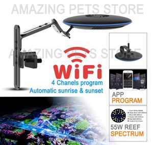 ZETLIGHT UFO 8600M 55W WIFI Programable Saltwater Sea Water Aquarium LED Light Marine Lights Coral Reef Fish Tank Lighting Y2009225755278