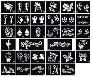 Projekt tatuażu tatuażu brokatu do malowania artystycznego 100 arkuszy mieszane wzory zasilające 3981366