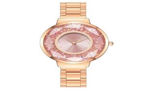 Новые продажи Watch Women Fashion Luxury Creative Quartz Watches Rose Gold Stainless Steel Band. Случайные наручные часы Reloj Mujer242R2844743