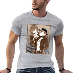 Herrt-shirts Dazai Osamu Chuya Nakahara T-shirt Anpassad Design Your Own Plus Size Top Animal Print Mens Solid Color T-Shirtl2403