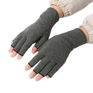 Wrist Support A Pair Of Protective Pressure Care Half Finger Numbness Rehabilitation Glue Dispensing Coarse Dot Joint Gloves