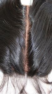 10A Top Silk Base Fechamento 4x4 Virgin Brasil Hair Lace Top Fechamento Cabelo não processado Renda suíça Bleached Krons4603008