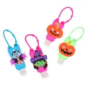 Storage Bottles 4pcs Hand Lotion Mini Halloween Themed Sub Bottle Small Silicone Cover Containers