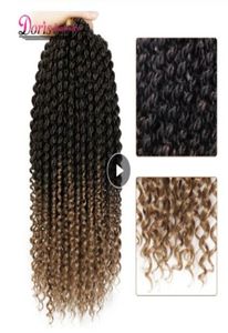 14 inç Marley örgüler ombre saç tığ işi sentetik örgü saç uzantıları örgüler kıvırcık tığ işi saç kadınları locs 8220637