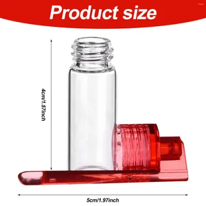 Storage Bottles 10 Pcs Mini Glass Bottle With SpoonPortable Pocket Spice BoxCosmetic Dispenser Leak-proof