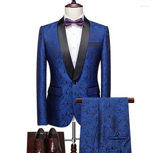 Męskie garnitury 2024 Spring i Autumn Casual Business Butique Suit Dwuczęściowy zestaw / marynarki płaszcz