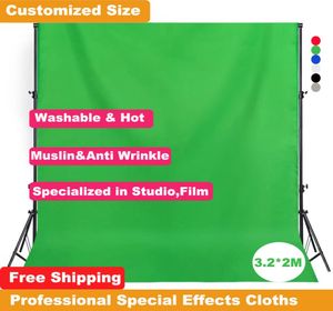 High Quality Special Effects for Film Studio Pography Background Thicker Green Screen 32x2M Pographic Backdrop Po Cotton9811869