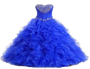 2021 Seksi Tatlım Balo Elbise Quinceanera Boncuklu Tatlı 16 Elbise Dantel Yukarı Kat Uzunluğu Çıkarılabilir Vestido de Festa QC17792753