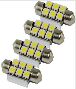 4pc 36mm C5W C10W CanBus No Error Festoon 6 LED 5050 SMD BIL LICERSPLATE Ljus Auto Housing Interior Dome Lamps Reading Lights8903644