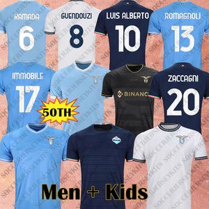 23 24 Lazio Soccer Jerseys 50th Sergej 2024 Laz Maglia SS Lazio Kits Football Shirt Maglia Lazio Pedro Luis Alberto Immobile Lazio Kids Jersey Maglia Da Calcio