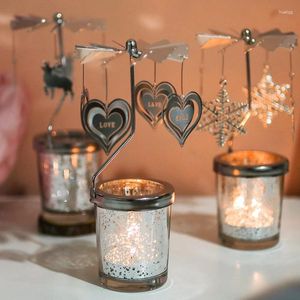 Candle Holders Glass Decor For Table Dining Nordic Style Wedding Silver Kaarsenhouder BG50CH