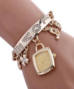 Подвесные браслетные часы, продающие модные роскошные любовные стразы Антун.