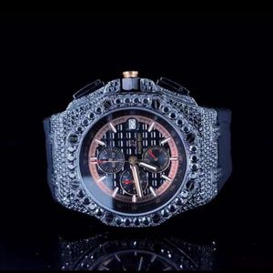 Designer Watch Лучшие продаваемые Unisex Iced Out Лаборатории, выращенные в автоматической дате, имеют высококачественные бесцветные алмазные часы по оптовой цене Новые модели