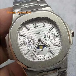 NY LA GM Top-nivå Brand Men's Lady Classics 5740/1G Automatiska mekaniska vattentäta klockor Business Watch Master Wristwatches R
