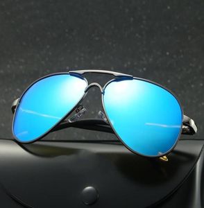 Óculos de sol polarizados da moda Men 60mm Designer Metal Metal Frame acionando óculos de sol UV400 para macho com BAG3500859