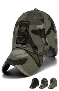 Nowa czapka armii US Camo Baseball Cap Men Camuflage Baseball Hats Snapback Bone Masculino Trucker Cap Pentagram Dad Hat8274860