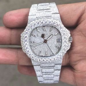 Designer Watch Factory Price diretto Hip Hop Hop personalizzato Iced Out Lab Grown for Men VVS Diamond Watch Gift