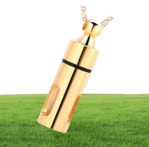 Cremation jewelry Classic Cylinder Memorial Urn Jewelry for Ashes Glass Cylinder Aromatherapy Essential Oil Perfume Pendant Neckl68500345