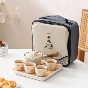 Teaware set Portable Ceramic Chinese Kung Fu Tea Set Travel Teaware Teapot For Tea Teapot Tea Cup Set Tea Maker Infuser