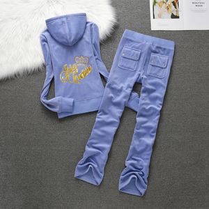 Zestaw dresowy damski 2024 Spring/Fall Juicy Corture Tracksuit damska bluza i spodnie Zestaw aksamitnego dresu dwuczęściowego zestawu