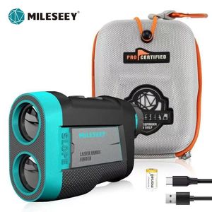 Mileseey PF260 GOLF DISTANCE LASER RANTFINDER MED Slope Vibration Magnetic uppladdningsbar för Golf Hunting Travel 240426