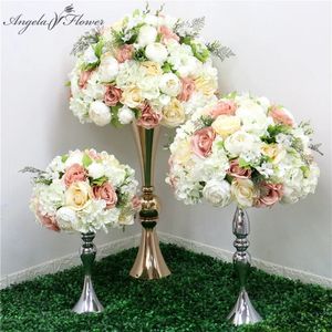 35/45/50cm de seda rosa hidrângueiros peonias artificiais Ball Centerpieces Party Wedding Background Decor Ball Floral Ball 240416