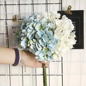 Decorative Flowers 1 Bouquet Elegant Silk Hydrangea Creative Artificial Simple Beautiful Simulate Peony For Wedding Party