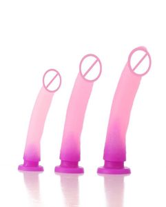 Massage 2021 Pink Dildo für Frauen Silikon Riesige Dildo Realistische weibliche Masturbation Penis Erwachsener Sex Erotikspielzeug Anal Plug3553664