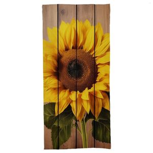 Bath Accessory Set Beach Towel Sunflower With Wood Microfiber Towels Swimmers Bathroom 27.6"x55.1"