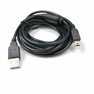 New 3m 1pcs USB Charge Cable for Ps3 for Sony Playstation PS3 Handle Wireless Controller with Magnetic RingBlack Gamepad Cable