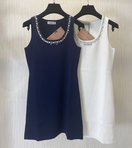 Summer Dress Women Designer Odzież 2024 Wiosna/lato nowy litera haft seksowna szczupła kamizelka sukienka damska